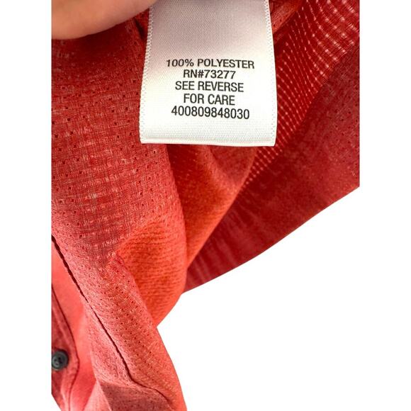 Croft & Barrow quick dry red bottom down shirt Large - Picture 3 of 6